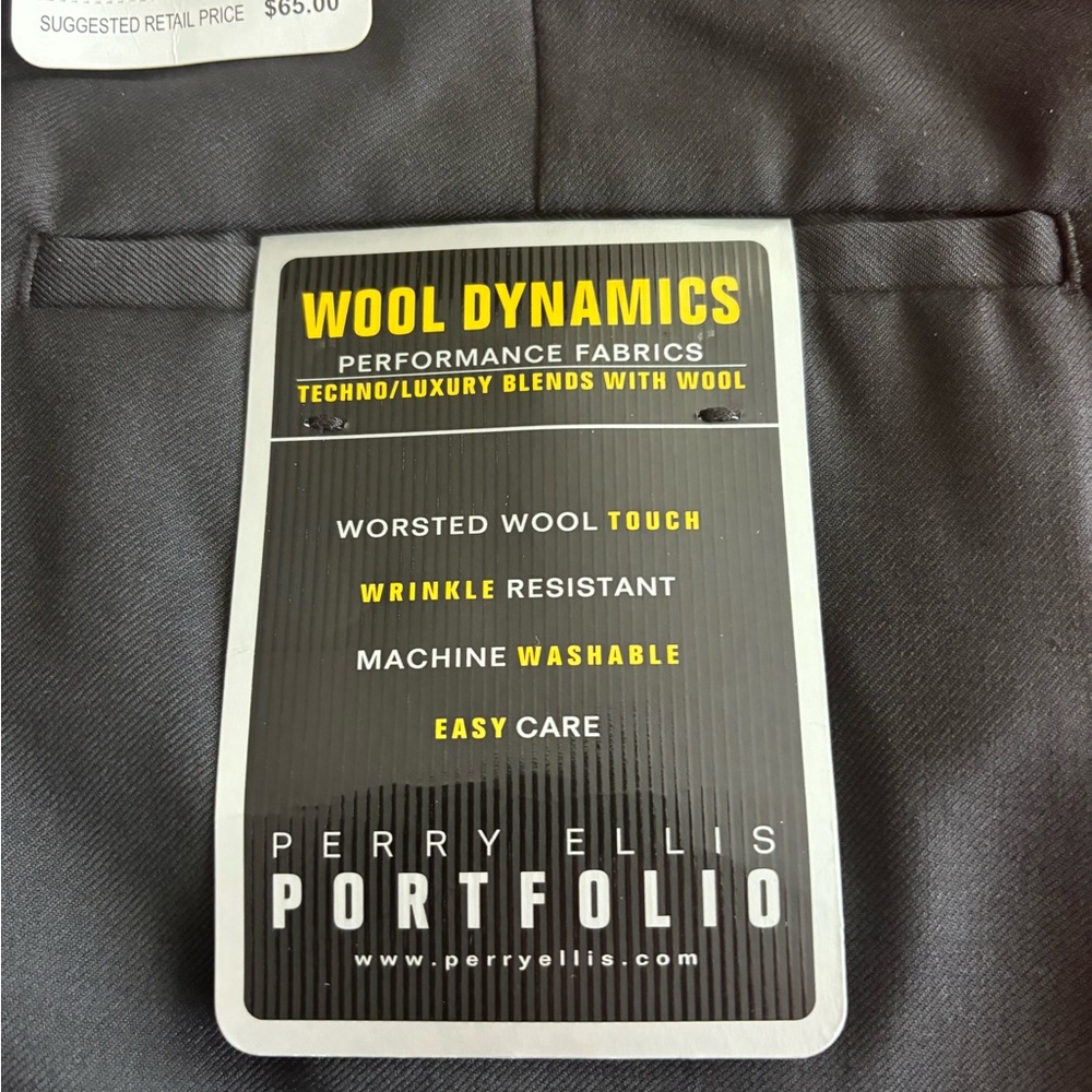 Perielis Portofino black slacks size 34 x 30 - Picture 5 of 5